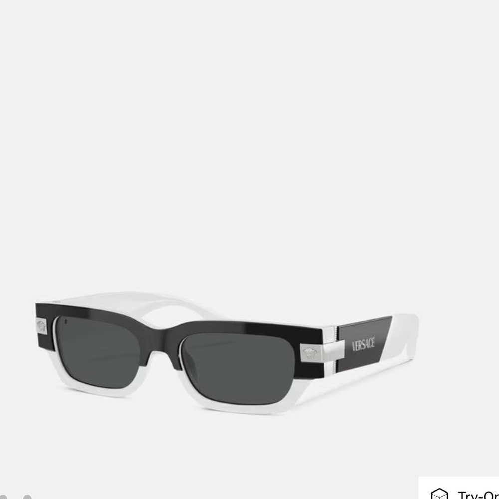 Versace Black and White top Sunglasses - Picture 4 of 5